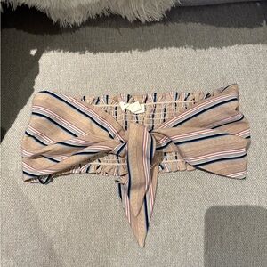 Striped Bow tie top